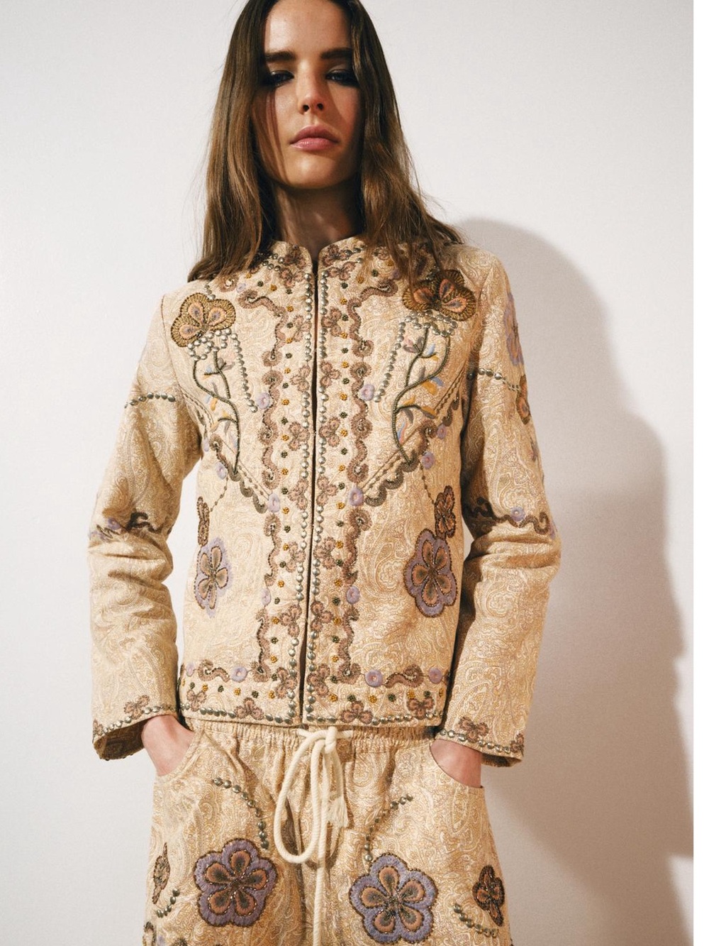 ZARA ZW COLLECTION EMBROIDERED JACKET